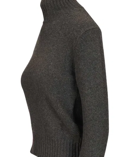 Ami Alexandre Mattiussi Fine Knit Cashmere Sweater With Classic Crew Neckline In Black
