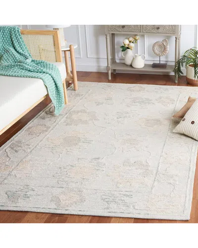 Safavieh Abstract Sandy Bloom Hand-tufted Wool-blend Rug In Gray