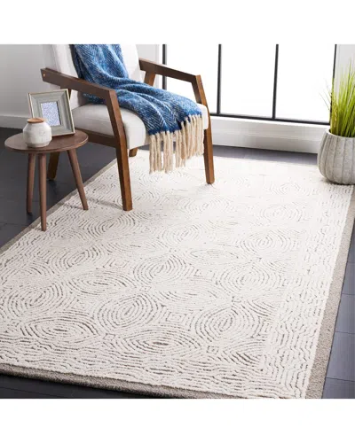 Safavieh Abstract Knitta Hand-tufted Wool-blend Rug In White