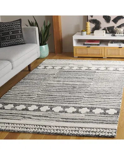 Safavieh Abstract Ravena Hand-tufted Wool-blend Rug In Gray
