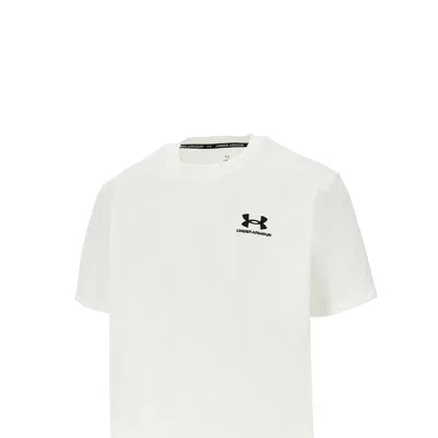 Under Armour Loose Fit T-shirt With Logo Embroidery In White