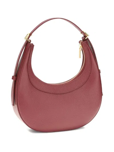 Coccinelle Whisper Crescent Top-handle Shoulder Bag In Red