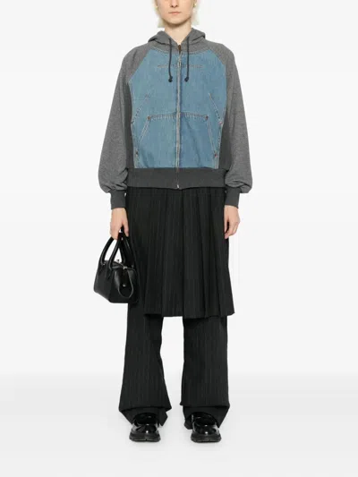 Undercover Patchwork Jacket In Blue