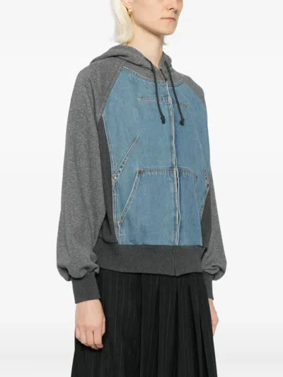 Undercover Patchwork Jacket In Blue