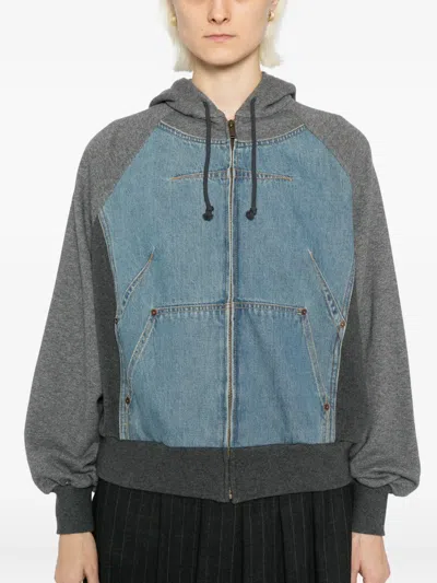 Undercover Patchwork Jacket In Blue