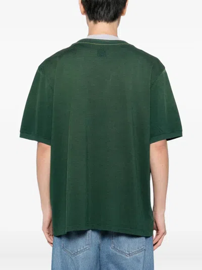 Loewe Loose Fit T-shirt In Cotton Blend In Green