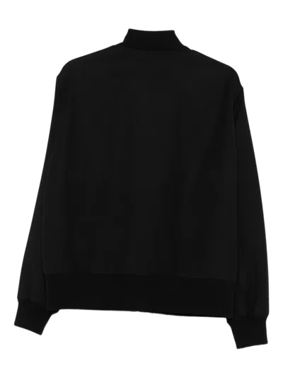 Lardini Zip-front Bomber Jacket In Black