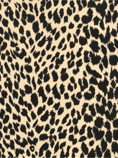 Aspesi Animal Print High-waisted Knee Length Midi Skirt In Multi