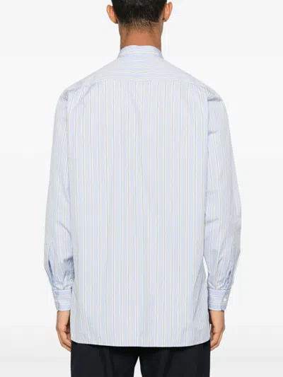 Fursac Striped Shirt In Blue