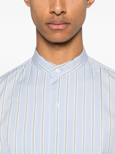 Fursac Striped Shirt In Blue