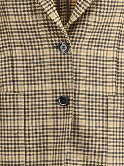 Lardini Checked Twoo-button Blazer In Neutral
