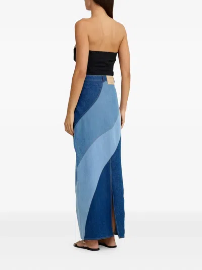 Significant Other Sasika Maxi Skirt In Indigo In Blue