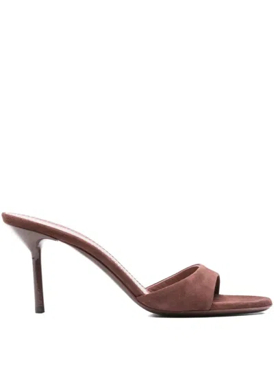 Paris Texas Lidia 70 Suede Mules In Brown