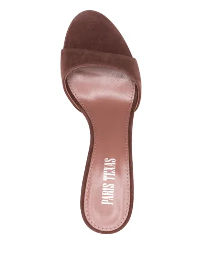 Paris Texas Lidia 70 Suede Mules In Brown