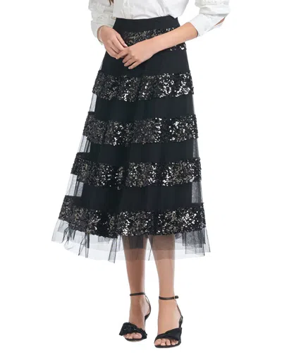 Sachin & Babi Sequin Viti Skirt In Black