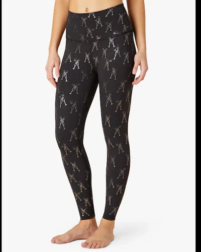 Beyond Yoga High Waisted Midi Legging - Plus In Cheers In Black