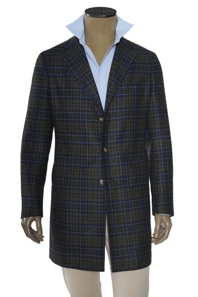 Fiore Di Napoli Patterned Wool-cashmere Overcoat In Multi