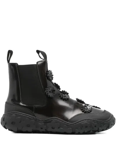 Cecilie Bahnsen Binley Flower-embellished Chelsea Boots In Brown