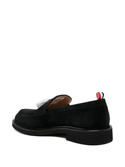 Thom Browne Leather Loafers In Black