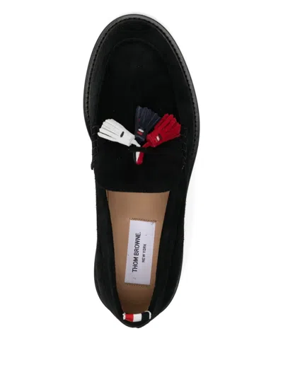 Thom Browne Leather Loafers In Black