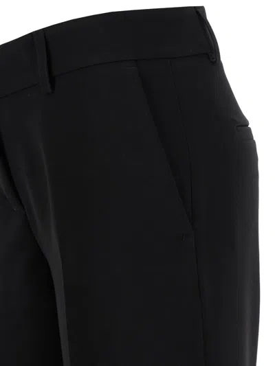 Fit Front-pockets Trousers In Black