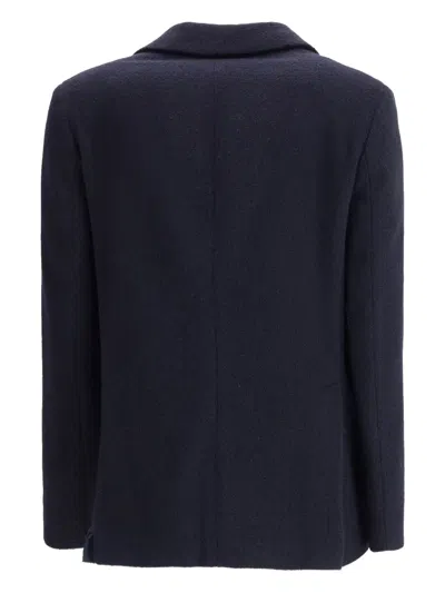 Lardini Wool Blazer In Blue