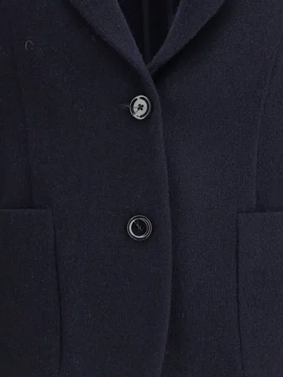 Lardini Wool Blazer In Blue