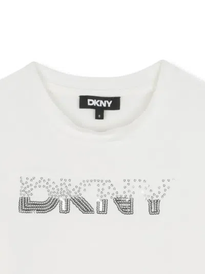 Dkny Logo-detail T-shirt In White