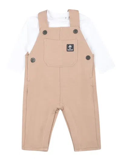 Timberland Jersey Dungarees (set Of Two) In Neutral