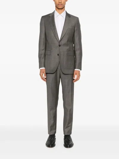 Fursac Single-breasted Suit In Gray
