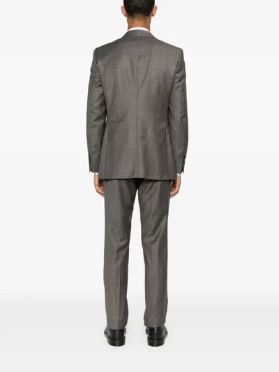 Fursac Single-breasted Suit In Gray