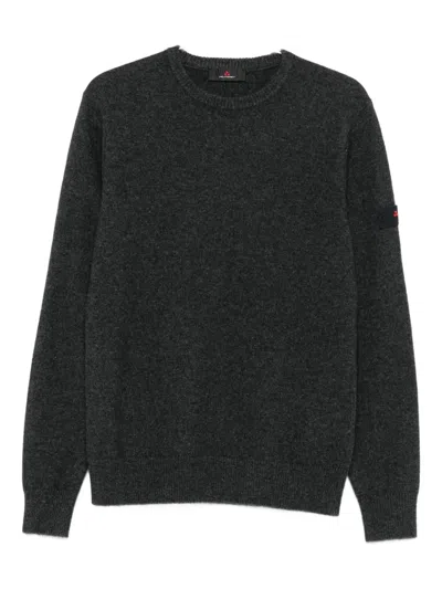 贴花LOGO圆领毛衣