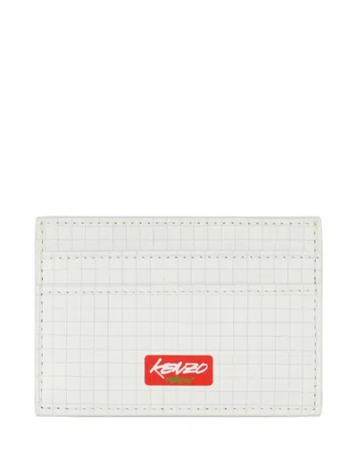 Kenzo X Futura 2000 Grid-print Cardholder In White