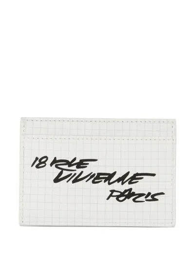 Kenzo X Futura 2000 Grid-print Cardholder In White