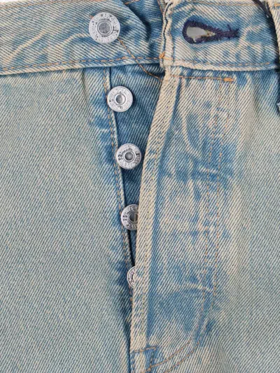 Levi's 501 Button-fly Jeans In Gray