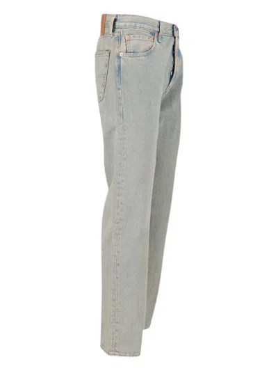 Levi's 501 Button-fly Jeans In Gray