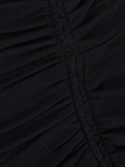 Isabel Marant Étoile Black Draped Jersey Jelina Long Dress