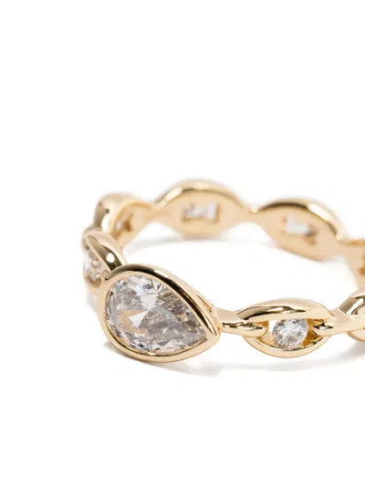 Apm Monaco Éclat Chain Ring In Gold