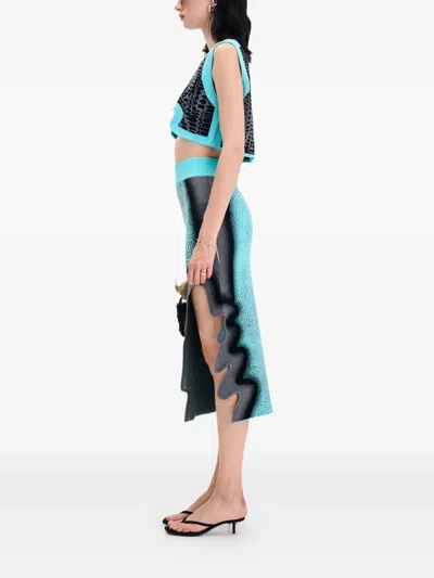 蛇纹不对称上衣