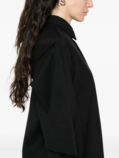 纽扣开合垂坠衣袖衬衫