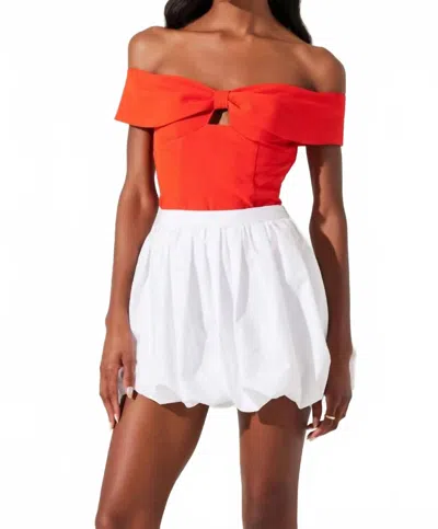 Astr The Label Telayna Off The Shoulder Top In Multi