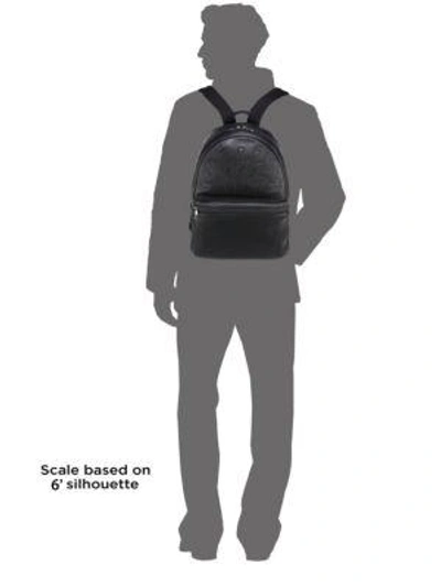 Shop Neil Barrett Thunderbolt Calf Leather Rucksack In Black