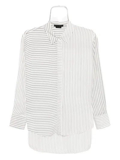 Alice And Olivia Dimitra Oversized Top In Pink Black White