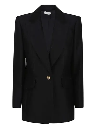 Zimmermann Black Wool Blend Hypnotic Blazer In Black
