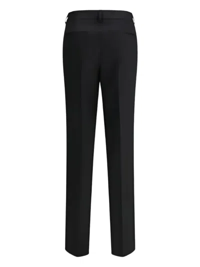 Lardini Wool Tailored Trousers In Black