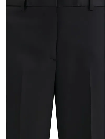 Lardini Wool Tailored Trousers In Black