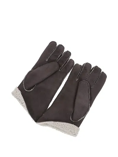 绒面皮手套