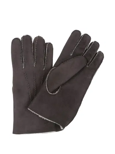 绒面皮手套