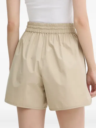 Samsoe & Samsoe Elasticated-waist Windstopper Shorts In Neutral