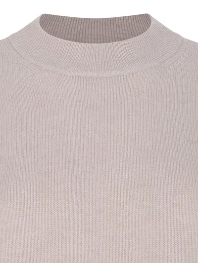 Max Mara Studio Beige Wool-cashmere Sweater In Neutral